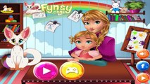 Permainan pelajaran bayi dengan Anna Frozen - Play Frozen Games Baby lessons with Anna Frozen