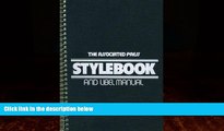 Big Deals  Associated Press Stylebook and Libel Manual (1998 Edition)  Best Seller Books Best Seller