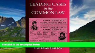 Books to Read  Leading Cases in the Common Law  Best Seller Books Most Wanted