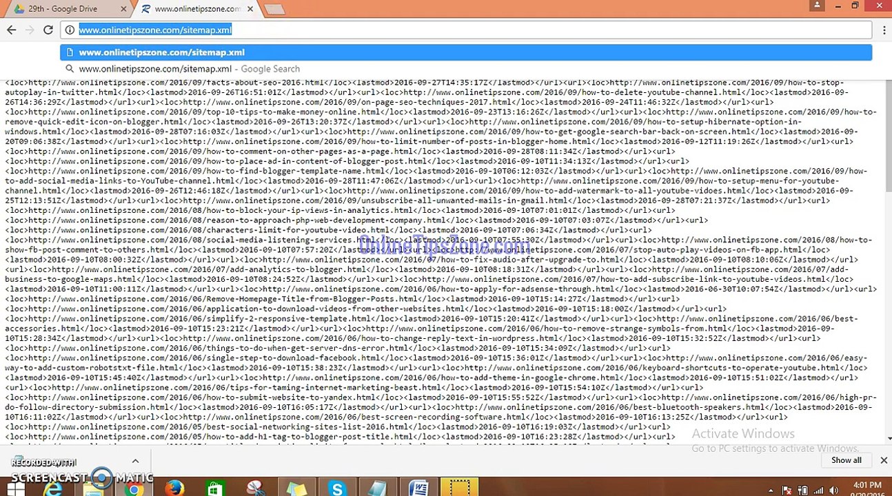 How to add Sitemap to Webmaster Tools
