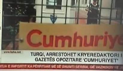 Cumhuriyet gazetesine operasyon Kosova basınında
