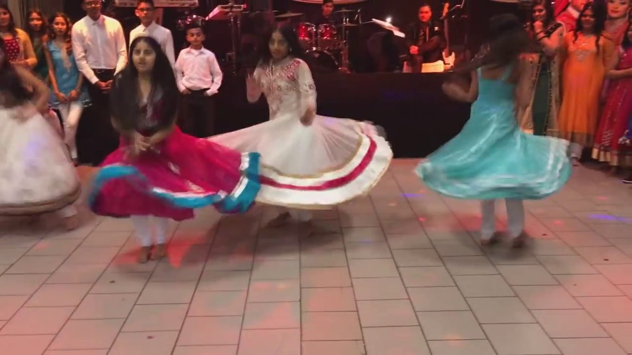 Dance performance at Indian wedding reception