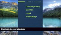 Books to Read  Contemporary German Legal Philosophy  Full Ebooks Best Seller