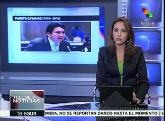 Ecuador: legisladores lamenta muerte de su par Fausto Cayambe