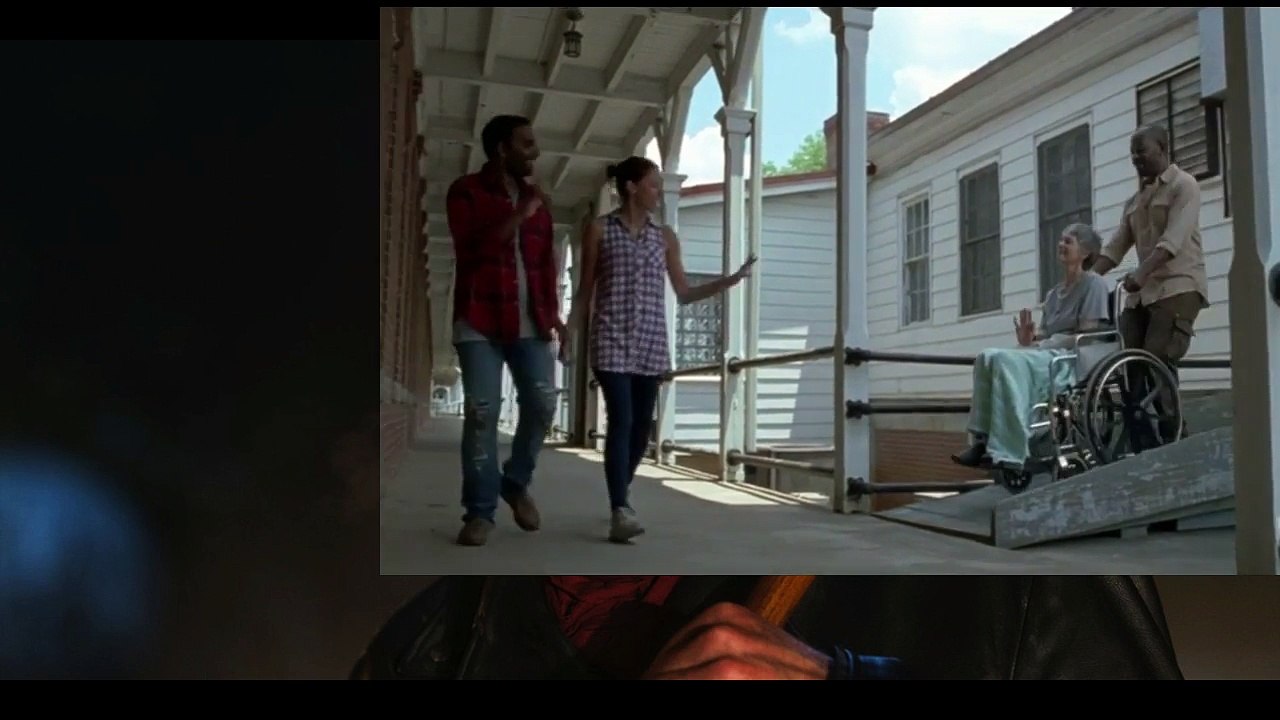 The Walking Dead 7x02 "Carol and Morgan Arguement" Scene Season 7 Episode 2