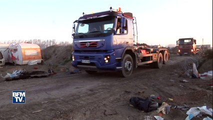 Les images de la "Jungle" de Calais déserte