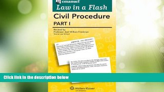 Big Deals  Law in a Flash Cards: Civil Procedure Part I  Best Seller Books Most Wanted