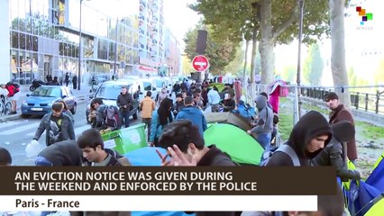 France 'Evicts' Refugees Living in Metro Camp