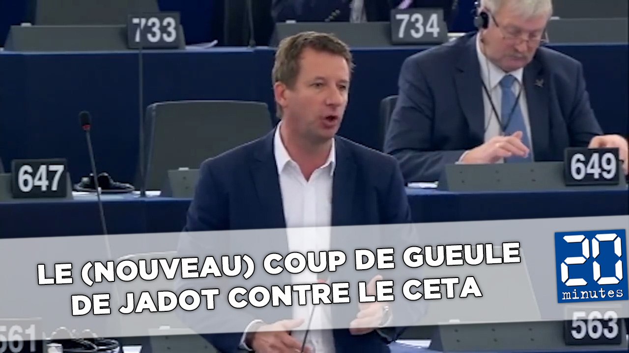 Le (nouveau) coup de gueule de Yannick Jadot contre le CETA cartonne
