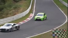 Audi R8 acidente em Nürburgring