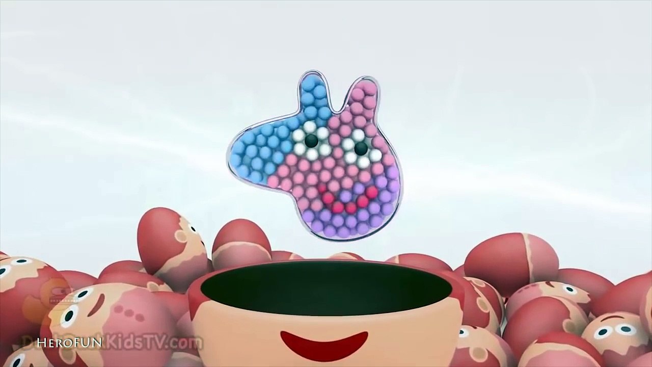 Learn Colors Colours with Many Bouncing 3D Surprise Eggs for Toddlers Children Kid [HeroFUN TV]-MtE_27bdZAE