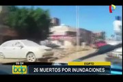 Egipto: 26 fallecidos y 72 heridos por inundaciones