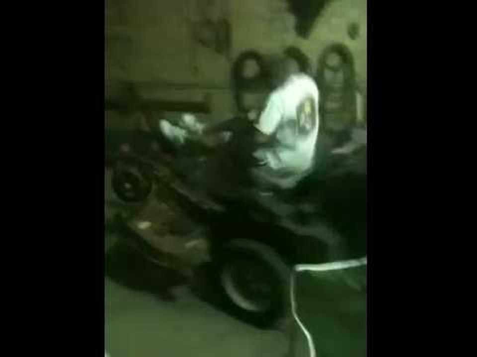 Things Go Bad Very Quickly for Guy Riding Lawnmower