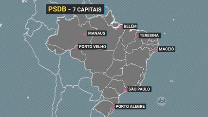 下载视频: Veja como foi a distribuição por partidos nas 26 capitais brasileiras