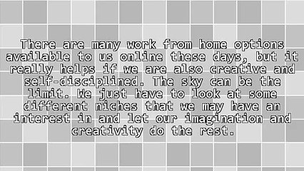 Two Work at Home Options You Might Consider