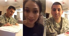 Soldado em missão fora do país é surpreendido com anúncio de gravidez original