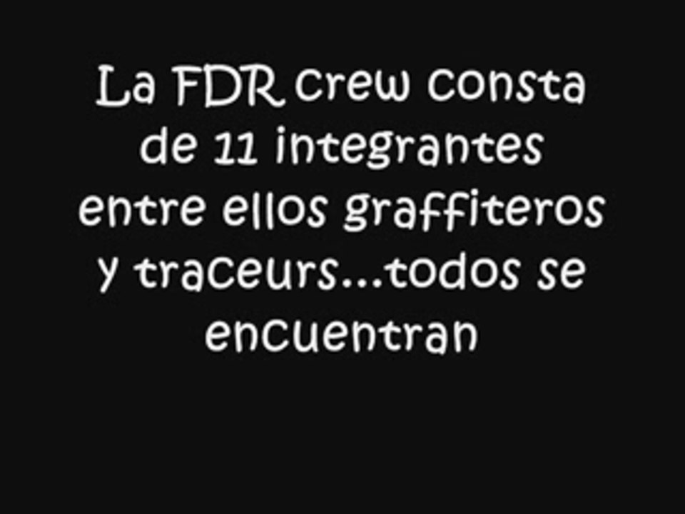 De Urban Parkour a FDR crew...