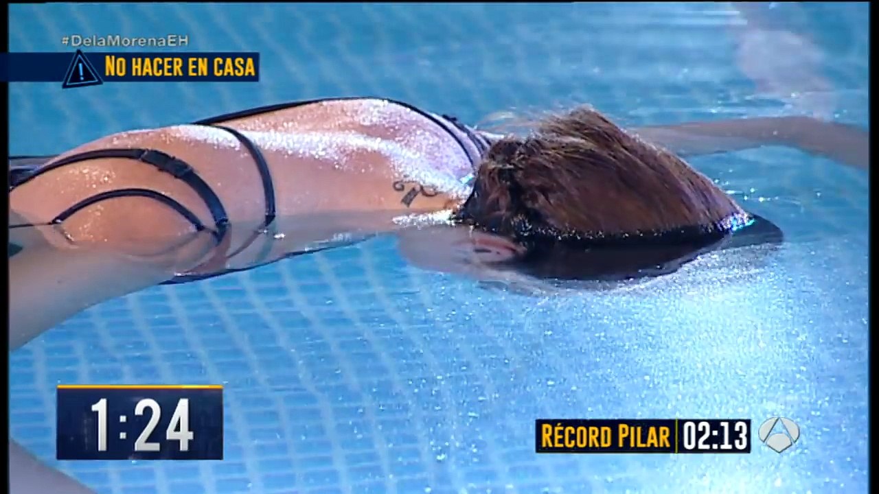 ¿Puede aguantar Pilar Rubio más de dos minutos sin respirar bajo el agua?