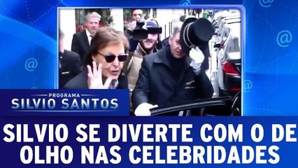 Silvio se diverte com o De Olho nas Celebridades