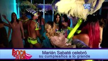 Marián Sabaté celebró su cumpleaños por todo lo alto
