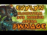 Evylyn - 5.4 3v3 Bloodstorm Arenas WRP - Bladestorm of destiny - WOW MOP 5.4 Warrior PVP