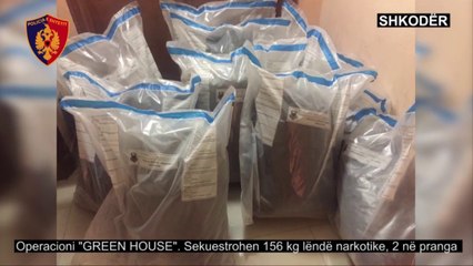 Report TV - Shkodër, sekuestrohen 156 kg kanabis, arrestohen 2 persona