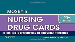 Read Now Mosby s Nursing Drug Cards, 23e PDF Online