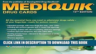 Read Now MediQuik Drug Cards PDF Book