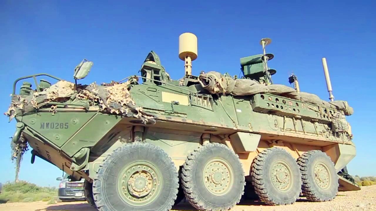 US Army - Counter-UAS Mobile Integrated Capability Stryker Armoured Vehicle Unveiled [720p]