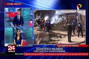 San Martín de Porres: gigantesco incendio afecta cuatro viviendas
