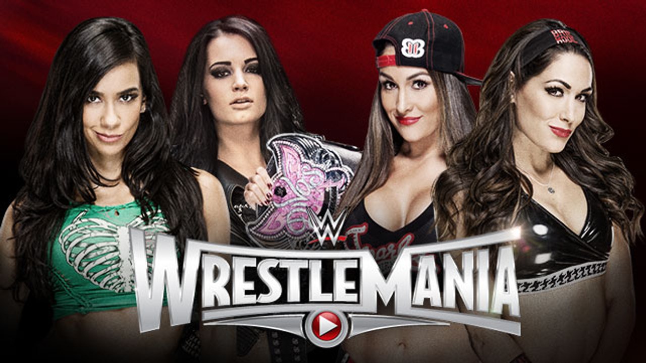 WWE WrestleMania 31 AJ Lee & Paige Vs. Bella Twins Full Match en Español