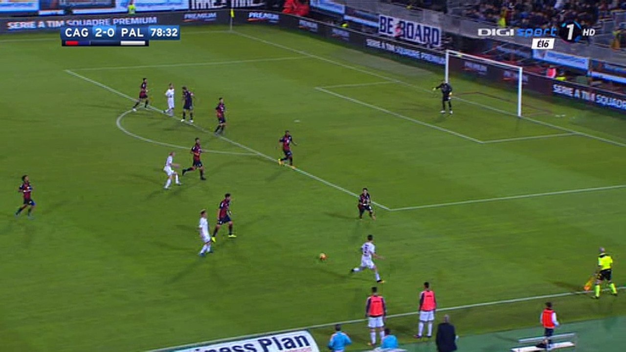 Ilija Nestorovski Goal HD - Cagliari 2-1 Palermo - 31-10-2016