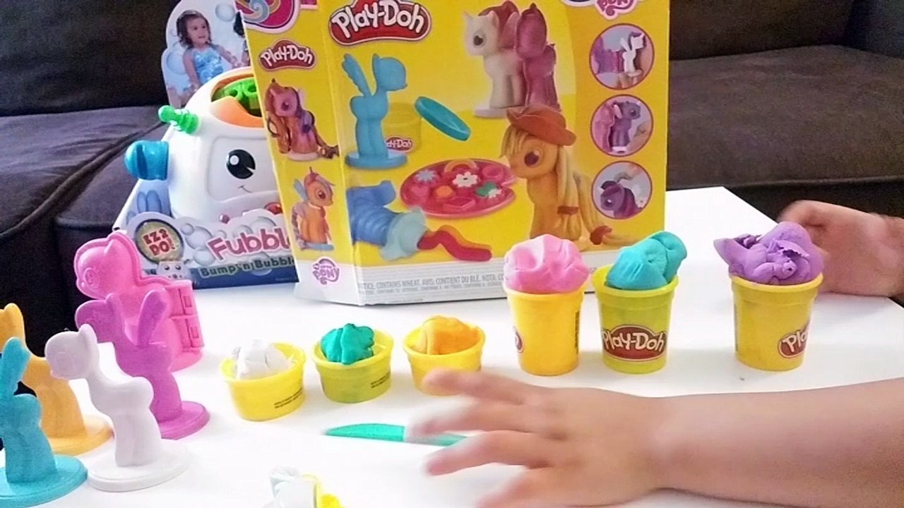 Play Doh My Little Pony Make 'N Style Ponies Twilight Sparkle, Rainbow Dash, Pinkie Pie FunAtHomeTV