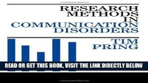 [FREE] EBOOK Research Methods in Communication Disorders ONLINE COLLECTION