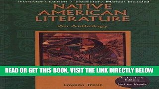 [READ] EBOOK Native American Literature: An Anthology BEST COLLECTION