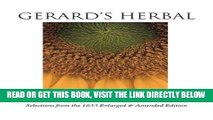 [READ] EBOOK Gerard s Herbal: Selections from the 1633 Enlarged   Amended Edition BEST COLLECTION