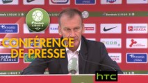 Conférence de presse Stade Brestois 29 - RC Lens (1-2) : Jean-Marc FURLAN (BREST) - Alain  CASANOVA (RCL) - 2016/2017