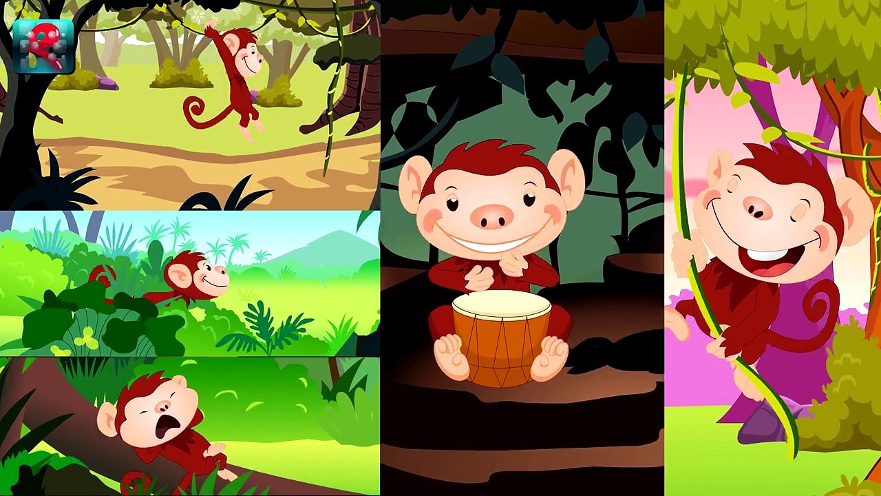 Five Little Monkeys Swinging In A Tree - 5 Little Monkeys Swinging In The Tree!