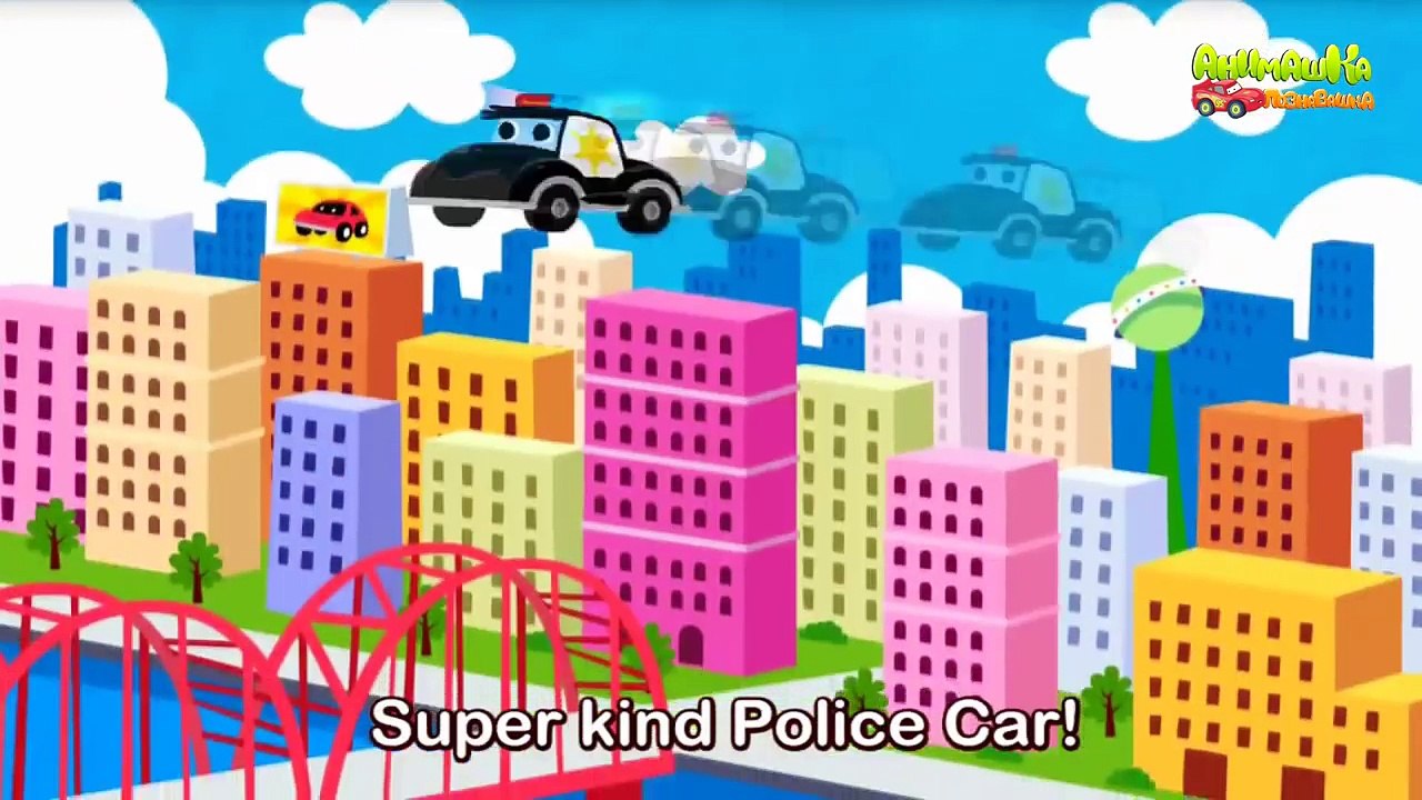 Мультик Полицейская машина. Пожарная машина.Рабочие машины. Мультики про машинки все серии подряд.