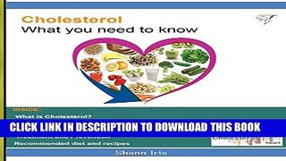[New] Ebook Cholesterol, What you need to know!: What is Cholesterol? Free Read