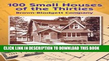 Ebook 100 Small Houses of the Thirties (Dover Architecture) Free Read