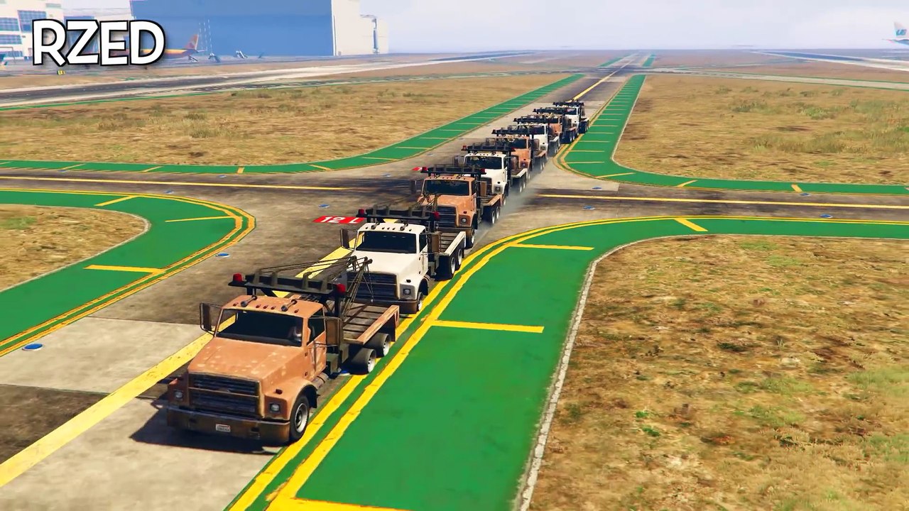 Tracter 100 camion dans GTA 5... Possible ? Défi à la con LOL