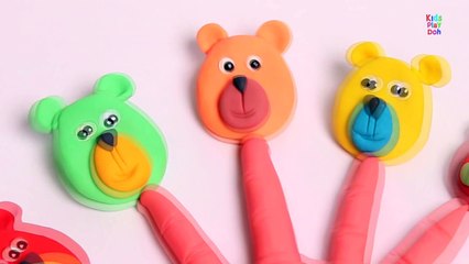 Play Doh Bear Finger Family | Nursery Rhymes for Kids | Play Doh Finger Family