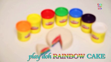 Play Doh Rainbow Cake | How To Make Play Doh Rainbow Cake | Kids Play Doh