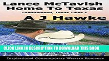 Best Seller Lance McTavish Home To Texas: Inspirational Contemporary Western Romance (Tumbleweed,