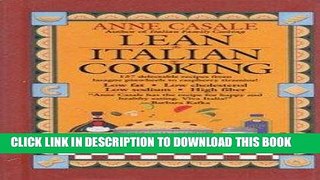 [New] Ebook Lean Italian Cooking Free Read