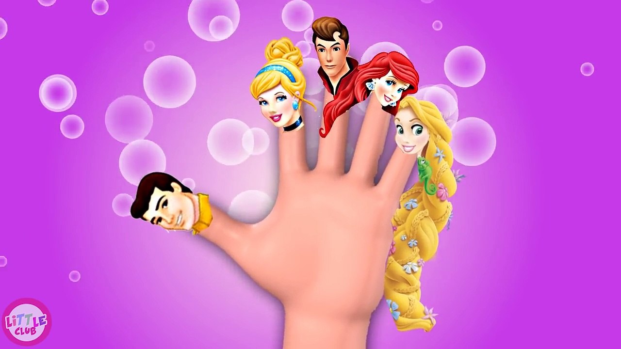 Disney Princess Finger Family Nursery Rhyme for Children – Видео ...