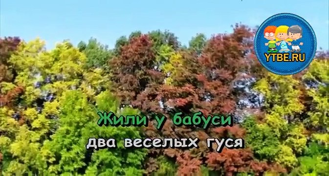 Караоке для детей. Два веселых гуся Из мультфильма Веселая карусель. Детские песни