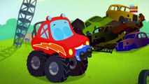 Little red car monster truck Dan We are the monster trucks  PART2