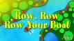 ROW ROW ROW YOUR BOAT | Nursery Rhymes TV. Toddler Kindergarten Preschool Baby Songs.